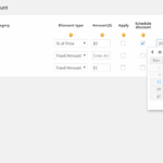 Schedule discount - WooExtend