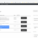 User can select products and do multiple add to cart on frontend. woocommerce bulk order customer